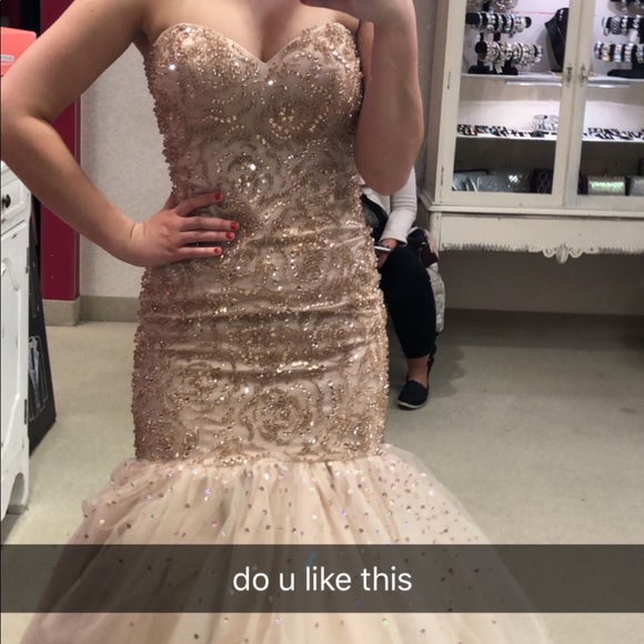 Mori Lee Prom Dress w/ Jewelry - Picture 2 of 5